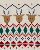 Toddler Fair Isle Cotton Sweater, image 2 of 4 slides