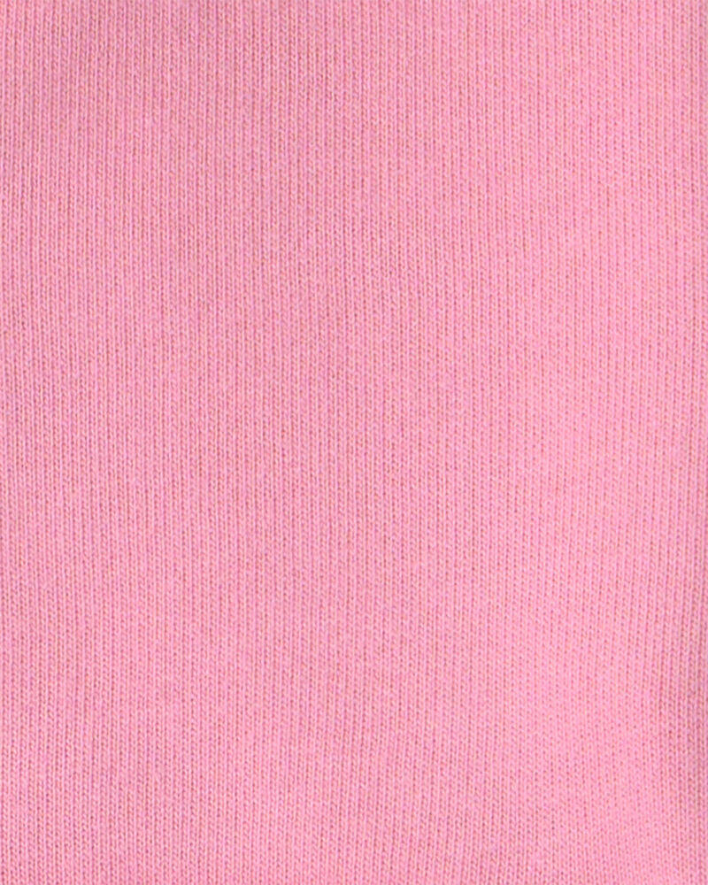 Baby Girl French Terry Zip-Up Hoodie - Pink, image 3 of 4 slides