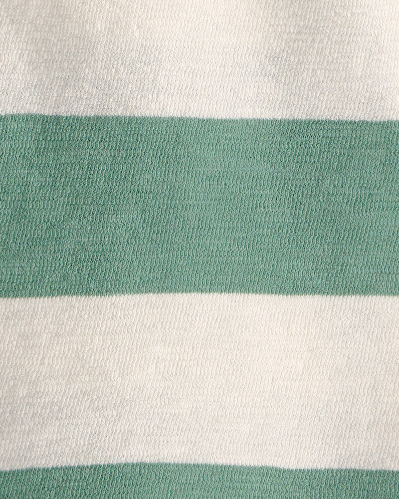 Toddler Boy Striped Collared Shirt Made with Organic Cotton, image 3 of 4 slides