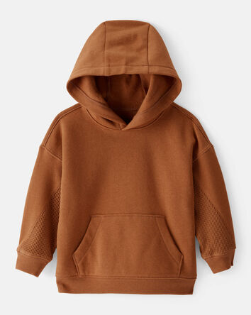Baby Boy Solid Fleece Long-Sleeve Hoodie - Brown, 