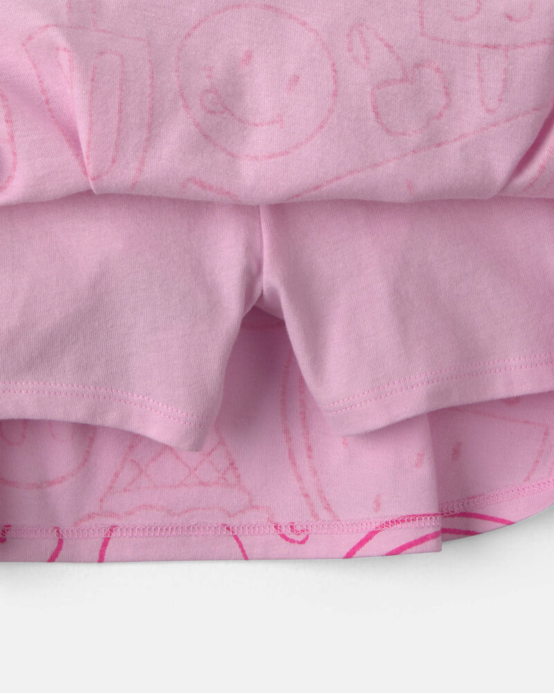 Girls Summer Popsicle Skort - Pink, image 2 of 4 slides