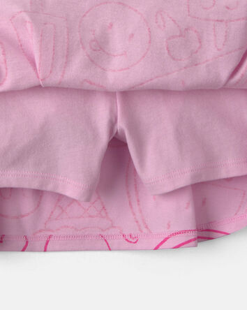 Girls Summer Popsicle Skort - Pink, 