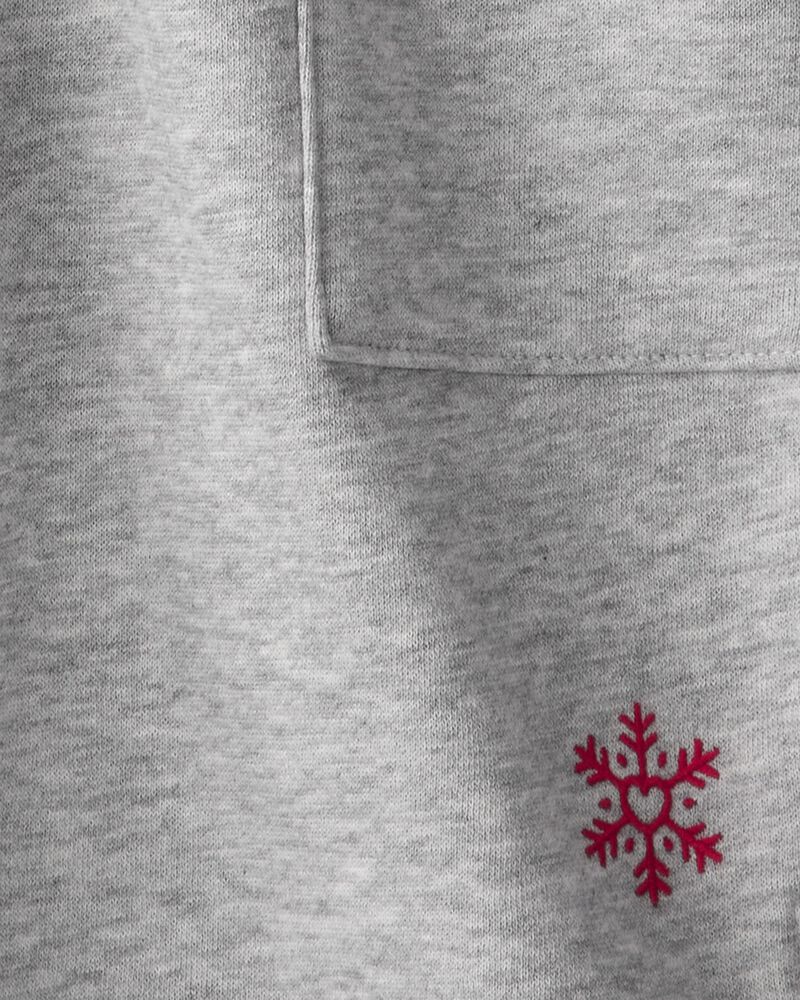 Toddler Girl Mock Neck Long-Sleeve Dress - Grey, image 5 of 6 slides