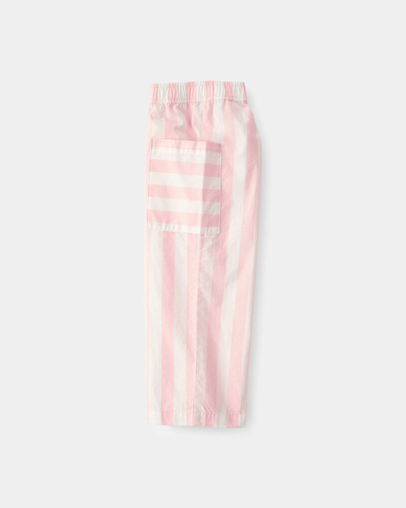 Toddler Girl Striped Pants - Pink/Ivory, image 3 of 5 slides