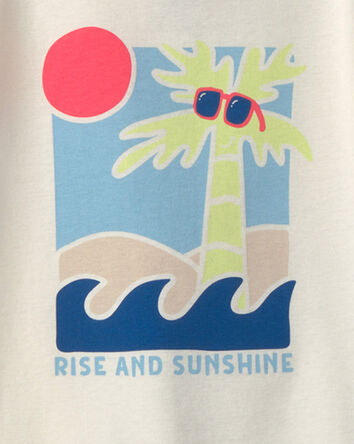 Toddler Boy Sunshine Beach 100% Cotton 4-Piece Pyjama Set, 