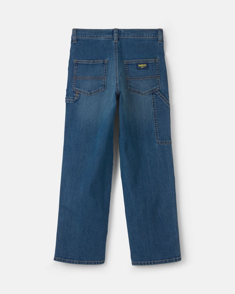 Boys Denim Baggy Jeans - Medium Wash, image 2 of 4 slides