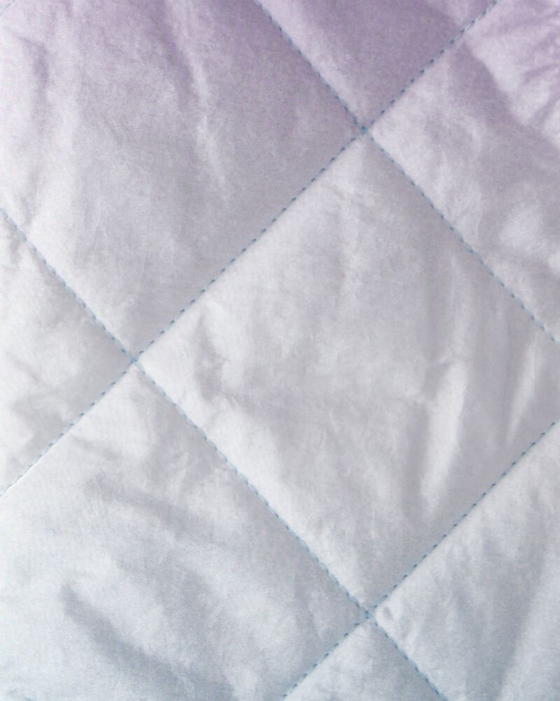 Girls Ombre Puffer Vest - Purple, image 3 of 4 slides