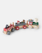Christmas Train Wooden Toy Set, image 1 of 2 slides