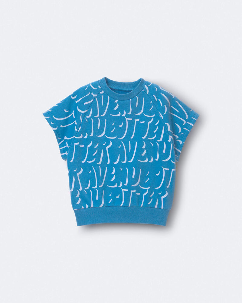 Toddler Raglan Tee in Otter Avenue Print - Turquoise, image 2 of 6 slides