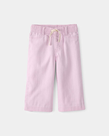 B&eacute;b&eacute; fille - Pantalon &agrave; jambes larges avec cordon de serrage - Rose, 