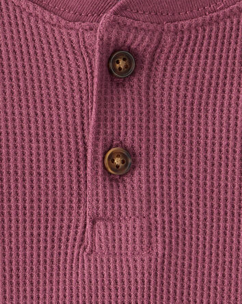 Baby Boy Long-Sleeve Henley T-Shirt - Red, 