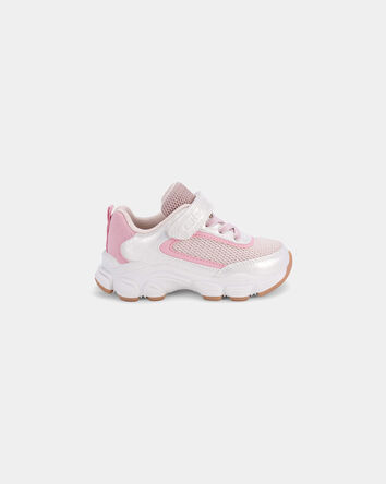 Toddler Girl Athletic Shoe - White/Pink, 