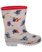 Toddler Hockey Print Rain Boots, image 2 of 6 slides