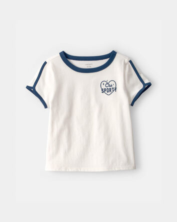 Girls 'Club Sporty' Active Top - White, 