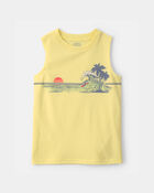 Boys Beach Graphic Tank - Yellow, image 1 of 3 slides
