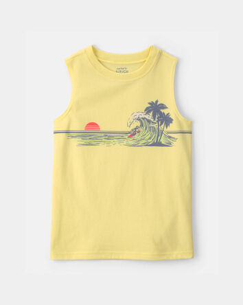 Boys Beach Graphic Tank - Yellow, 