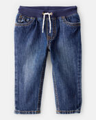 Baby Pull-On Denim Pants, image 1 of 4 slides