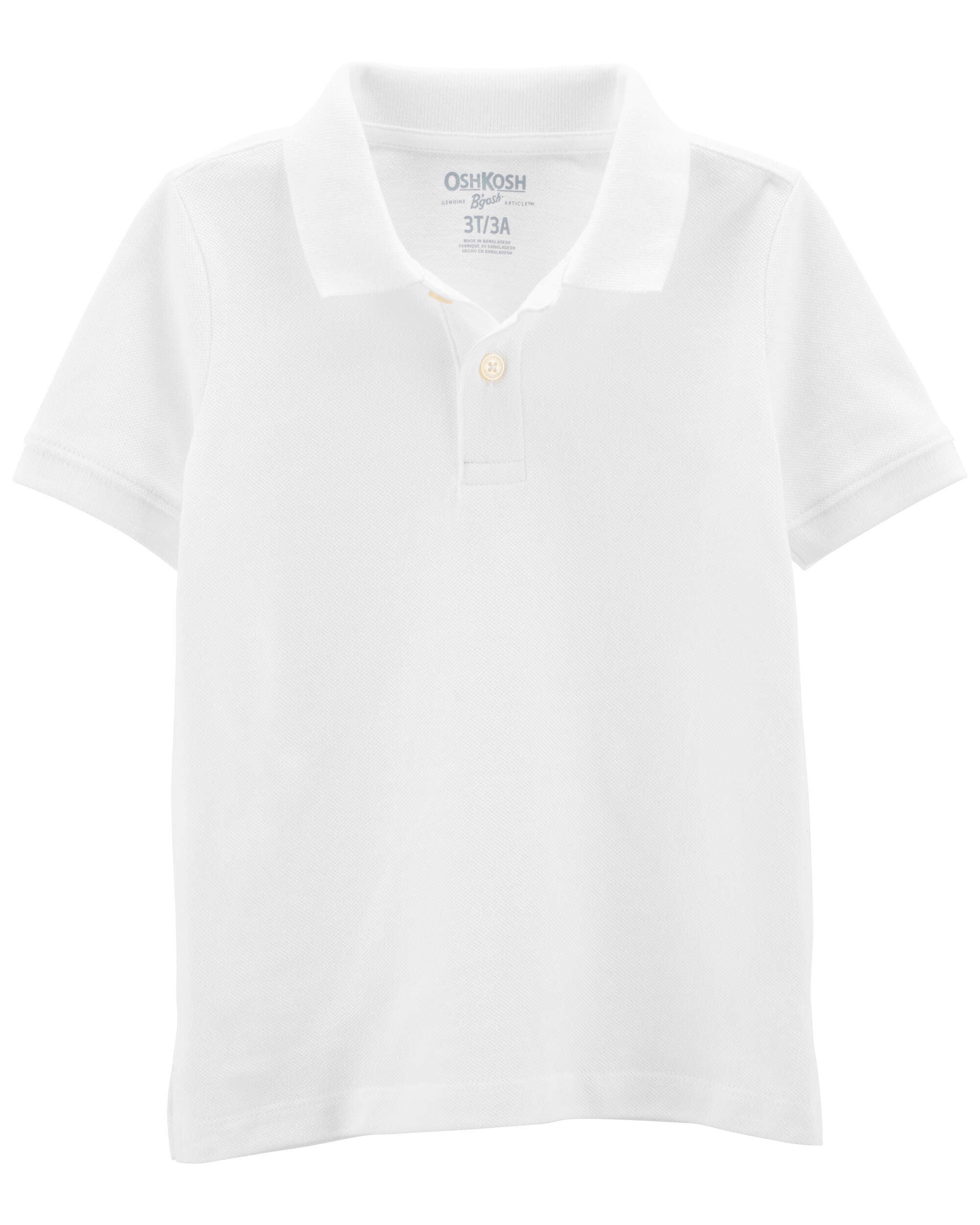 White Cotton Jersey Uniform Polo Carter s Canada