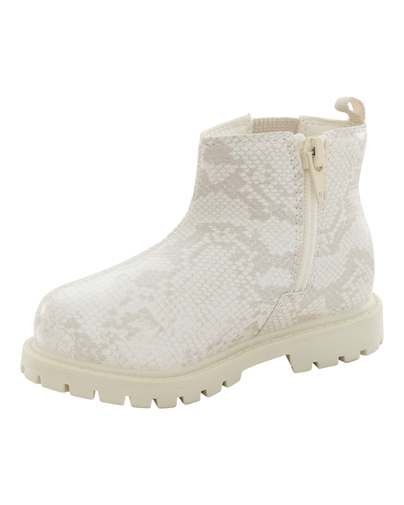 Enfant en bas &acirc;ge Bottes Chelsea en fausse peau de serpent, image 6 sur 6 diapositives