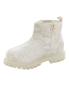 Enfant en bas &acirc;ge Bottes Chelsea en fausse peau de serpent, image 6 sur 6 diapositives