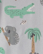 Baby 2-Piece Organic Cotton Pyjama in Aussie Friends Print, image 3 of 4 slides