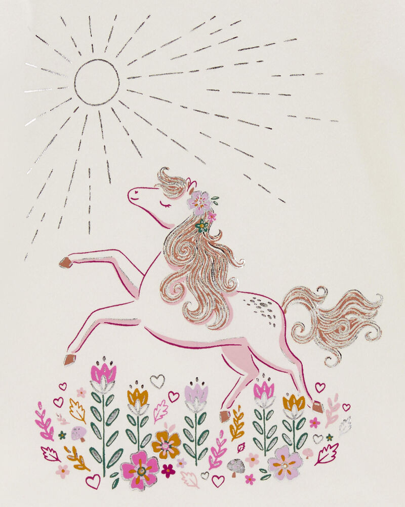 Baby Unicorn Flutter Graphic T-Shirt, image 2 of 3 slides