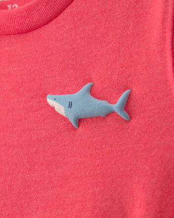 Baby Boy Shark Graphic Tee - Orange, 