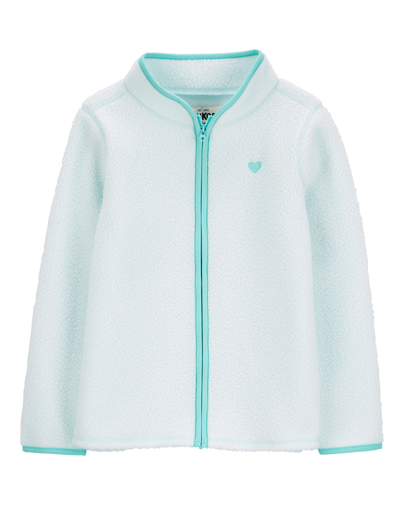Girls white fleece jacket sale