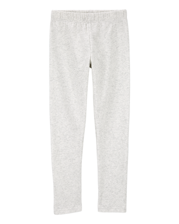 Kid Cozy Ribbed Leggings, 