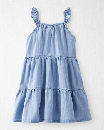 Filles - Robe en chambray de coton biologique, 