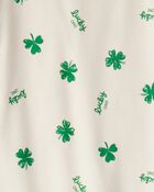 Kid St. Patrick's Day 100% Cotton Snug Fit 2-Piece Pyjamas - Ivory, image 2 of 3 slides