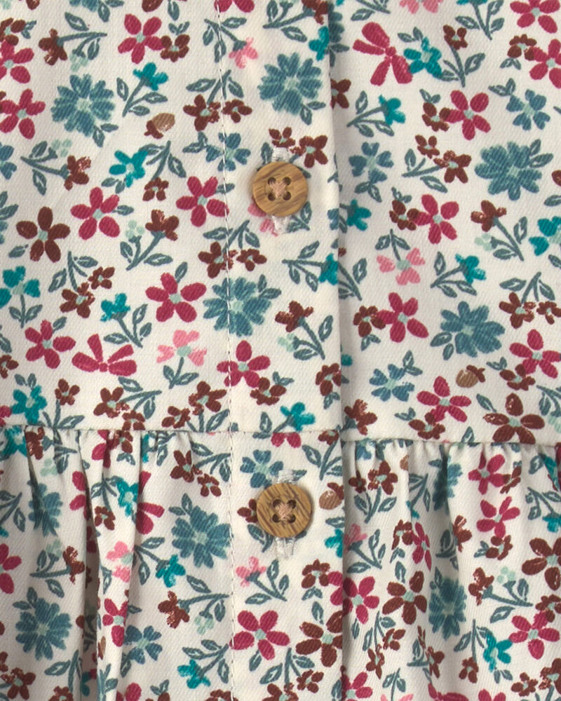 B&eacute;b&eacute; fille - Ensemble 3 pi&egrave;ces haut manches longues floral et pantalon, image 5 sur 6 diapositives