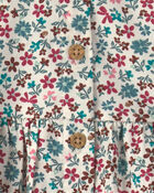 B&eacute;b&eacute; fille - Ensemble 3 pi&egrave;ces haut manches longues floral et pantalon, image 5 sur 6 diapositives