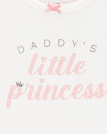 Baby 2-Piece Daddy's Princess Bodysuit & Tutu Pant Set - Pink, 