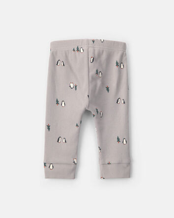 B&eacute;b&eacute; gar&ccedil;on - Emballage 2 pantalons &agrave; enfiler &agrave; manchots &ndash; Bleu marine/Gris, 