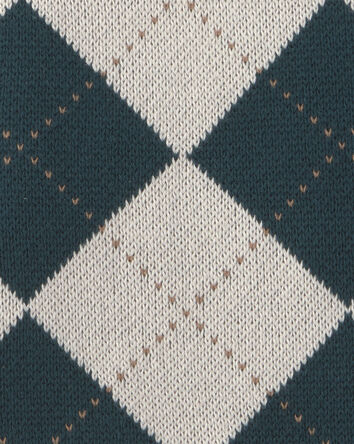 Gilet tricot &agrave; motif argyle pour tout-petit, 