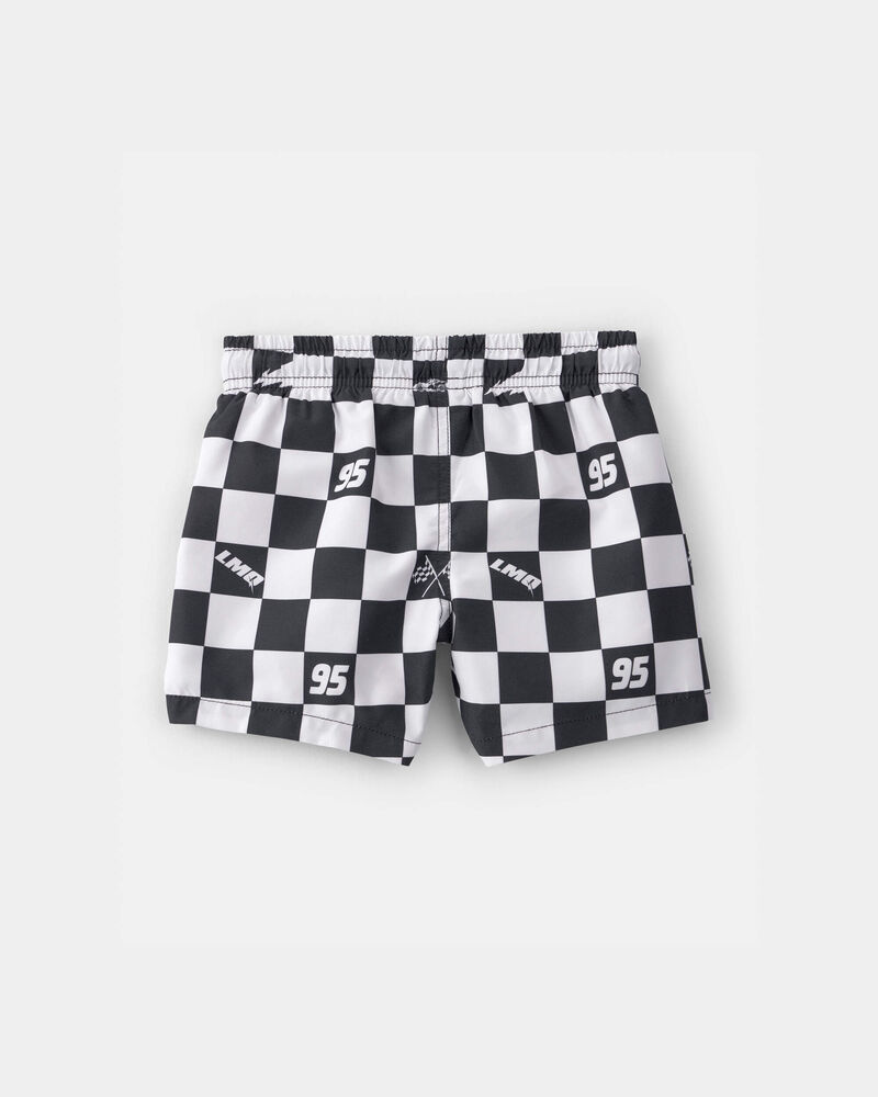 Toddler Boy &copy;Disney/Pixar Cars Swim Trunks - Black/White, image 2 of 3 slides