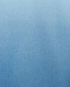 Baby Ombre Long-Sleeve Henley Shirt -  Blue, image 2 of 3 slides
