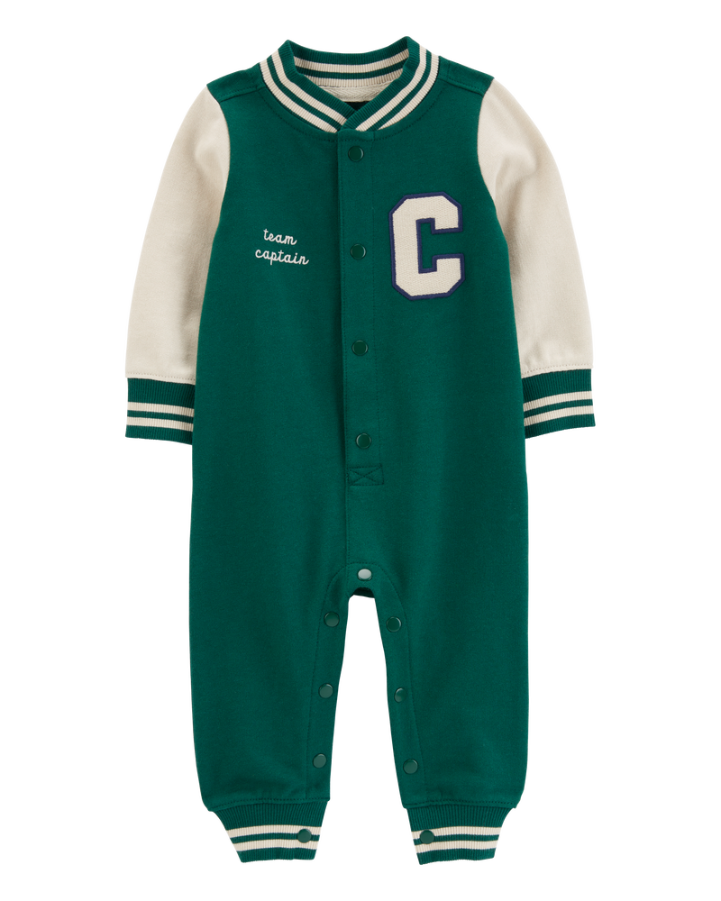 Baby Varsity Button Down Jumpsuit