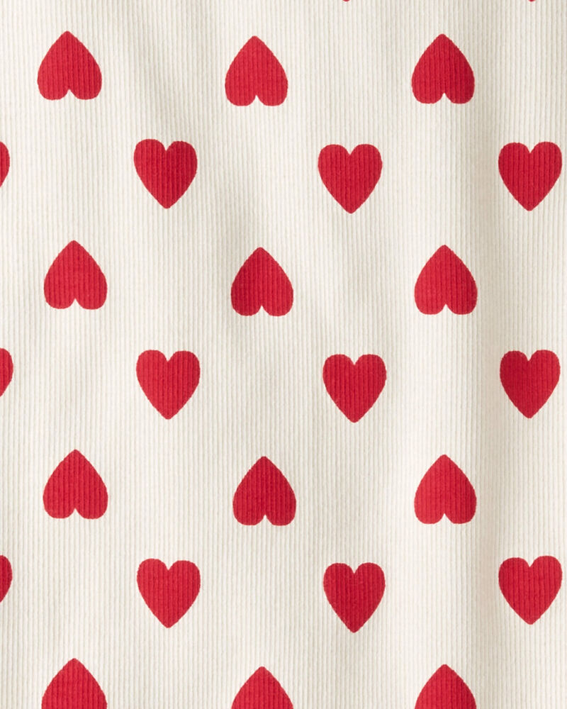 Kid Organic Cotton Pyjamas in Forever Hearts Print, image 3 of 4 slides