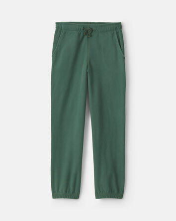 Boys Microfleece Joggers - Olive Green, 