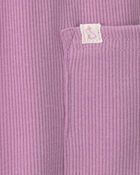 Baby Girl 2-Piece Long-Sleeve Overall Set - Purple, image 5 of 6 slides