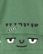 Toddler Boy Frankenstein Halloween Hoodie - Green, image 4 of 5 slides