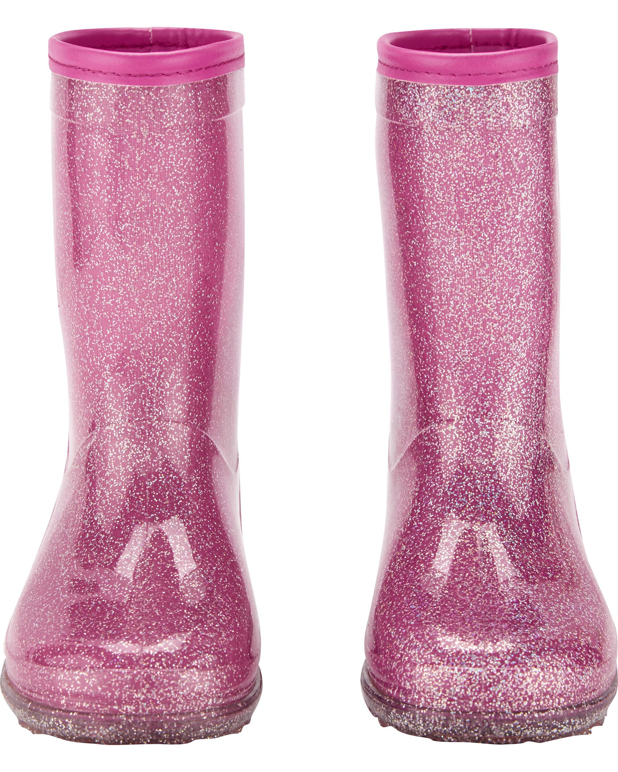Pink Glitter Rain Boots Carter s Oshkosh Canada