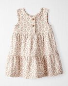 Bébé Robe en coton biologique à motifs de fleurs, image 1 sur 6 diapositives