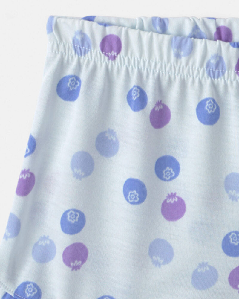 Toddler Girl 2-Piece Blueberry Sleeveless Pyjama Set - Blue, image 3 of 4 slides