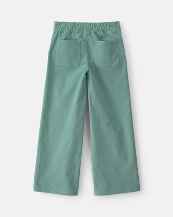 Filles - Pantalon en velours c&ocirc;tel&eacute; &agrave; jambe large - Vert, 