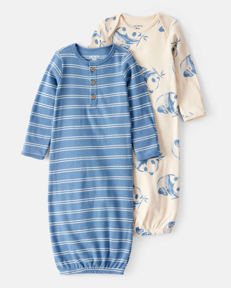 Baby 2-Pack Sleeper Gowns, image 1 of 5 slides