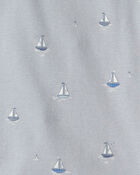 Tout-petit - Ensemble 2 pi&egrave;ces pyjama en coton biologique imprim&eacute; de voile, image 3 sur 3 diapositives