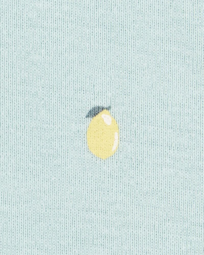 Bébé fille - Emballage de 5 cache-couches à manches courtes à motifs de citrons, image 2 sur 7 diapositives